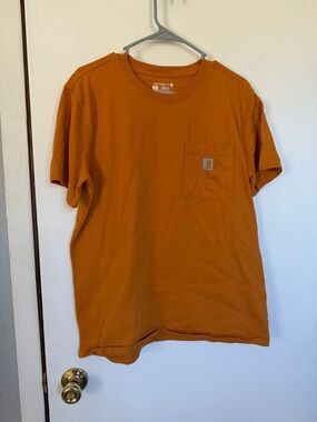 Carhartt Orange Pocket Short Sleeve Tee